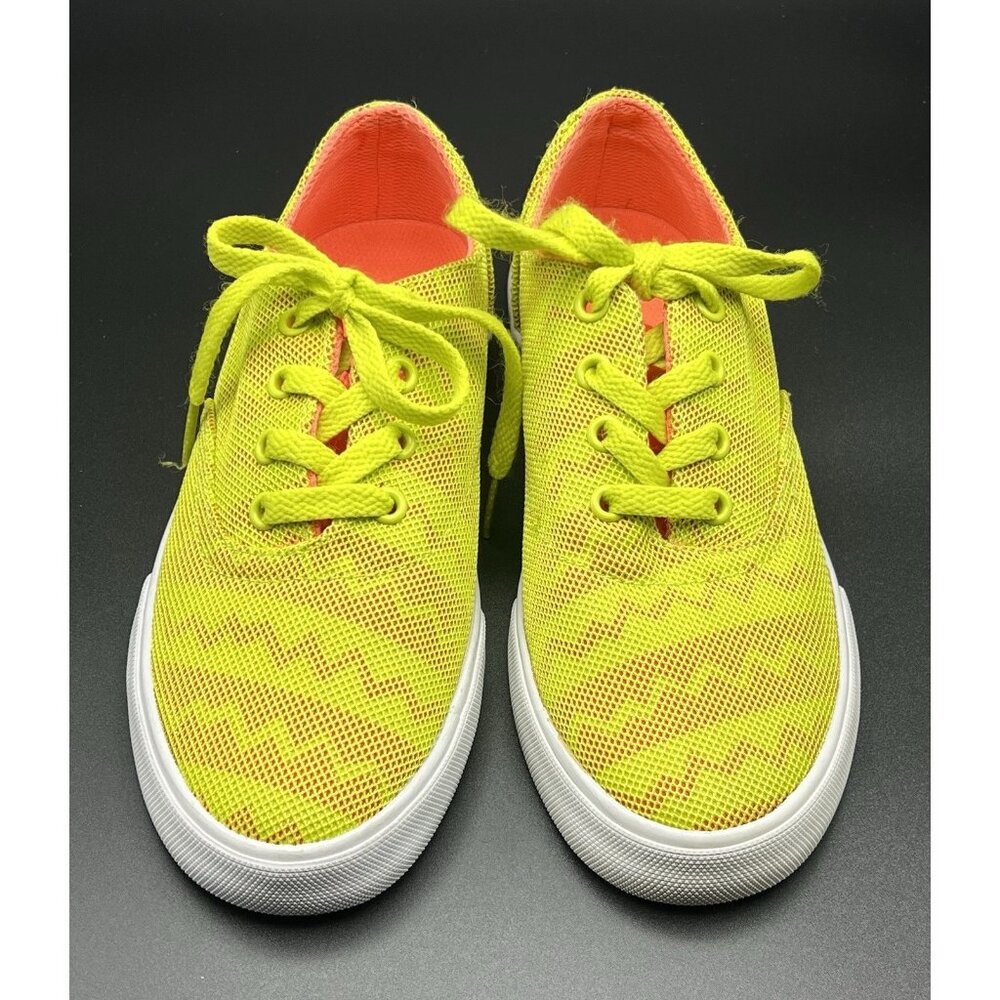 Supra Wrap Sneakers Athletic Shoes Neon Orange Yellow Lace up Women’s Size 6 EUC